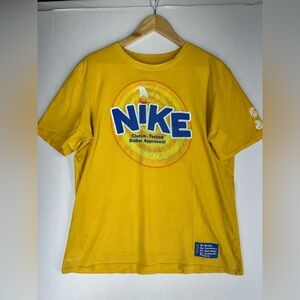 Nike Kyrie Irving Kix Clutch Shirt Mens M Yellow ‘Tested Baller Approved’